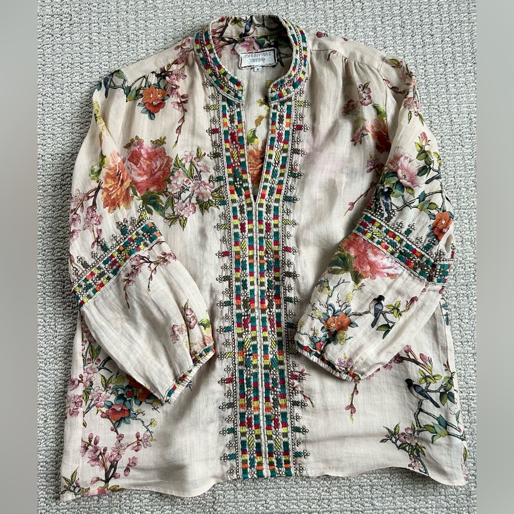 Johnny Was Peasant Blouse